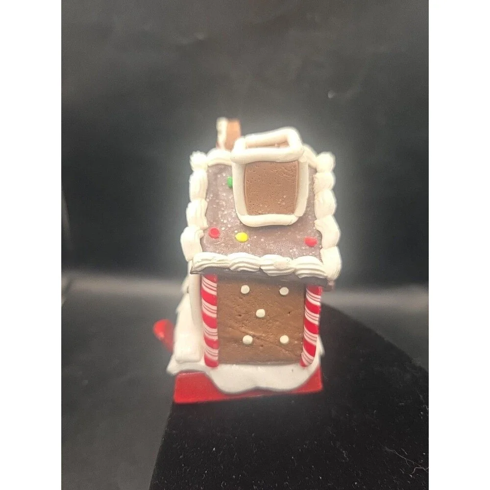 Gingerbread House w Gingerbread Girl Christmas Stocking  Hanger  Cast Iron Base